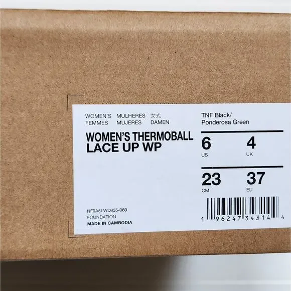 NWT The North Face Women's Thermoball Lace Up Waterproof Boots